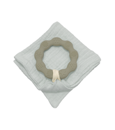 Anneau de dentition vert et lange bleu gris