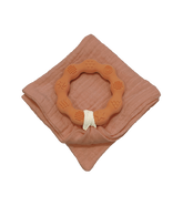 Anneau de dentition terracotta et lange terracotta