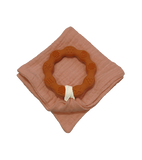 Anneau de dentition marron et lange terracotta