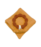 Anneau de dentition marron et lange ocre