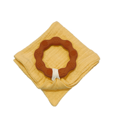 Anneau de dentition marron et lange moutarde