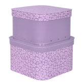 SWEET LITTLE CAT - Lot de 2 boîtes de rangement avec couvercle