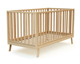 Lit bébé évolutif en bois hêtre verni 70 x 140 cm - Confort