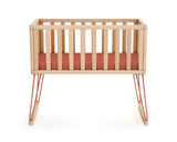 Berceau à bascule en bois Terracotta - Jurababy