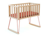 Berceau à bascule en bois Terracotta - Jurababy