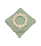 Anneau de dentition beige et lange vert