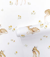 OH DEER - Papier peint enfant - Motif faons vintage