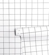 MINIMA - Papier peint enfant - Motif quadrillage