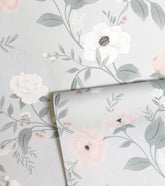 GRACE - Papier peint enfant - Motif rosier