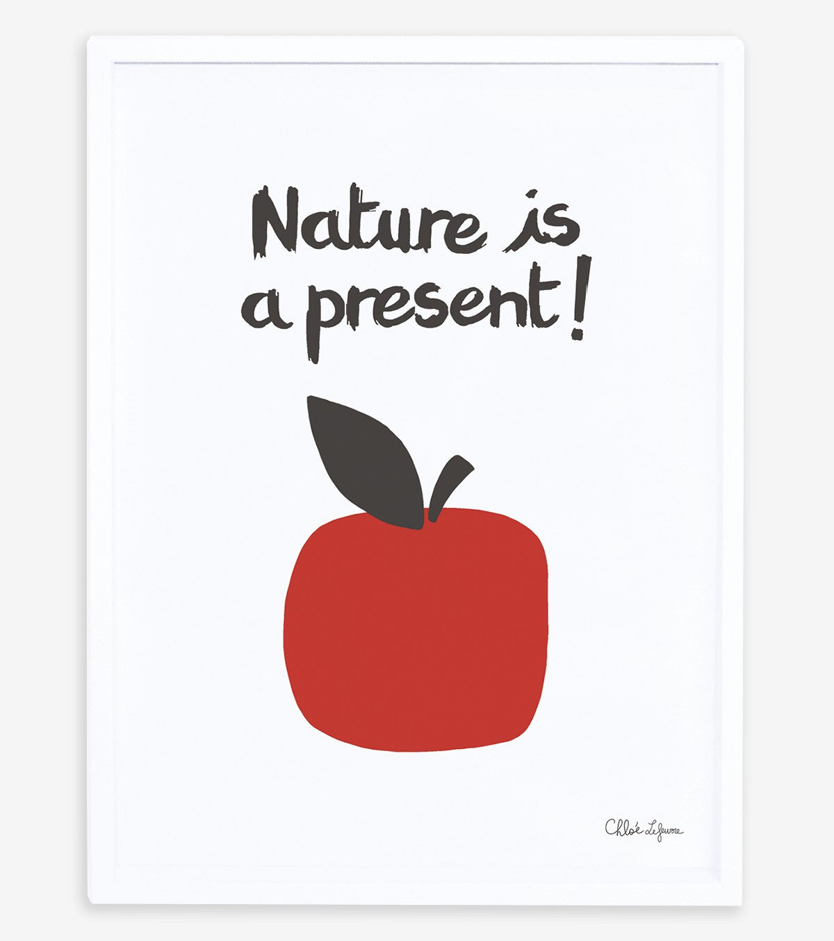 MOKA & POM - Affiche enfant - La pomme