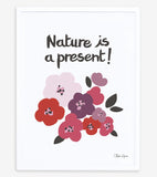 MILLY & FLORE - Affiche enfant - Les fleurs