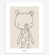 LITTLE FRIENDS - Affiche enfant - L'ourson
