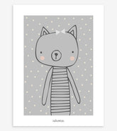 LITTLE FRIENDS - Affiche enfant - Le chat