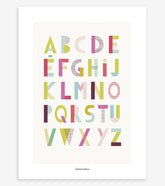 SUPERPINK - Affiche enfant - Abécédaire