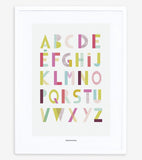 SUPERPINK - Affiche enfant - Abécédaire