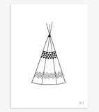 INDIAN SPIRIT - Affiche enfant - Tipi