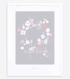 ANGEL - Affiche enfant - Couronne de fleurs