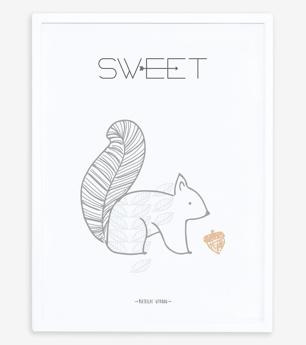 NORDIC - Affiche enfant - L'écureuil, sweet