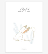 NORDIC - Affiche enfant - Lapin, love