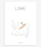 NORDIC - Affiche enfant - Lapin, love