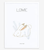 NORDIC - Affiche enfant - Lapin, love