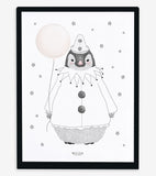 DREAMY - Affiche enfant - Pingouin et étoiles