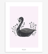 LITTLE PRINCESS - Affiche enfant - Cygne (noir)