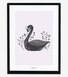 LITTLE PRINCESS - Affiche enfant - Cygne (noir)