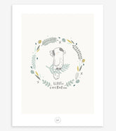 AUSTRALIA - Affiche enfant - Cacatoès et feuilles