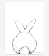 BUNNY - Affiche enfant - Lapin de dos