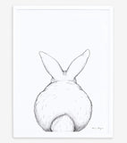 BUNNY - Affiche enfant - Lapin de dos