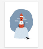 WILD ISLAND - Affiche enfant - Le phare