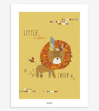 LITTLE INDIANS - Affiche enfant - Lion