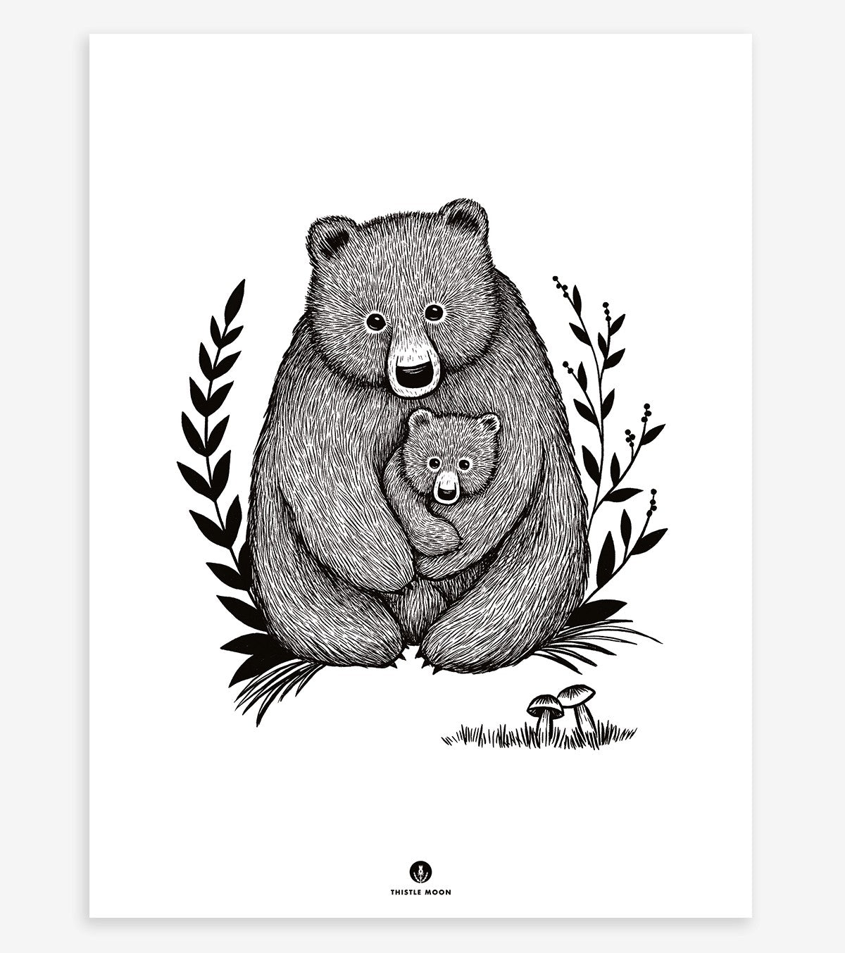 ROMANIAN HILLS - Affiche enfant - Famille ours