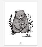 ROMANIAN HILLS - Affiche enfant - Famille ours