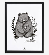 ROMANIAN HILLS - Affiche encadrée enfant - Famille ours