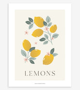 LOUISE - Affiche enfant - Citrons