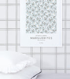 PICNIC DAY - Affiche enfant - Marguerites (bleu clair)