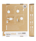 Guirlande lumineuse 24 boules de coton (marron) - Éclairage décoratif intérieur