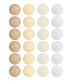 Guirlande lumineuse 24 boules de coton (beige) - Éclairage décoratif intérieur