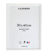 Cadre bois blanc - 30 x 40 cm