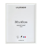 Cadre bois blanc - 30 x 40 cm