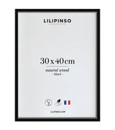 Cadre bois noir - 30 x 40 cm