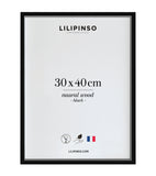 Cadre bois noir - 30 x 40 cm