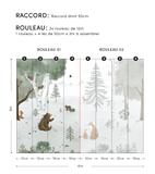 KHARU - Papier peint panoramique - Forêt et animaux