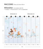 GENTLE FRIENDS - Papier peint panoramique - Animaux et ballons
