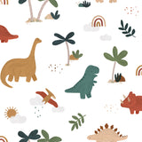 SUNNY - Échantillon papier peint, cool dinosaurs