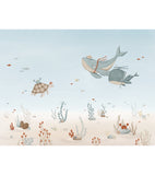 LOTAN - Papier peint panoramique - Fonds marins, les baleines