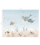 LOTAN - Papier peint panoramique - Fonds marins, les baleines