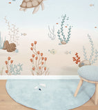 WILD ISLAND - Tapis enfant - Demi lune (bleu claire)